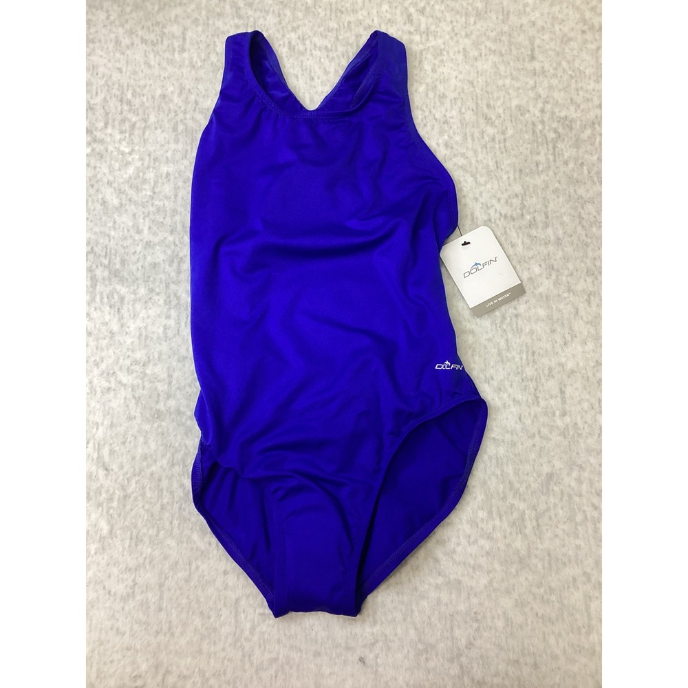 Dolfin Womens Royal Blue Racerback One Piece Swimsuit 7482S Size 38 NWT